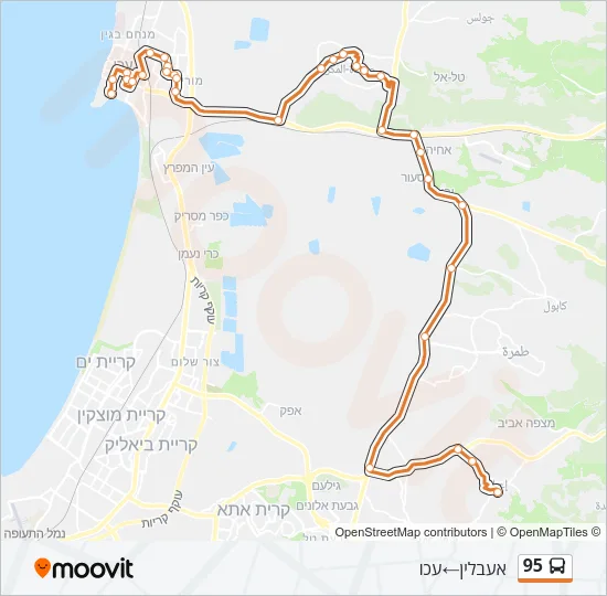 95 Bus Line Map