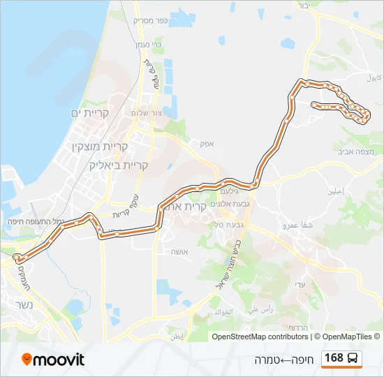 168 Bus Line Map
