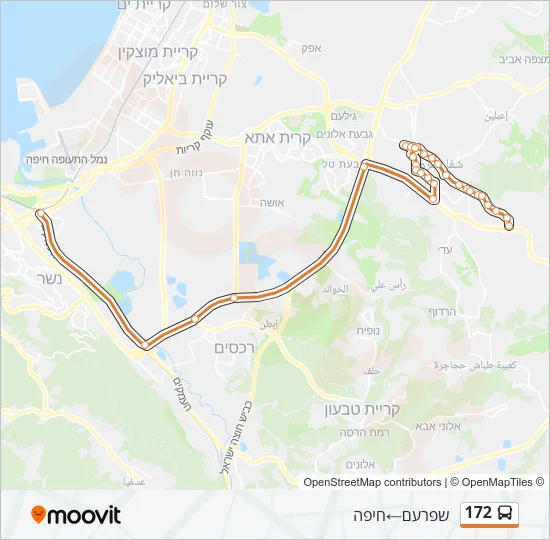 172 Bus Line Map