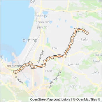 255 Bus Line Map