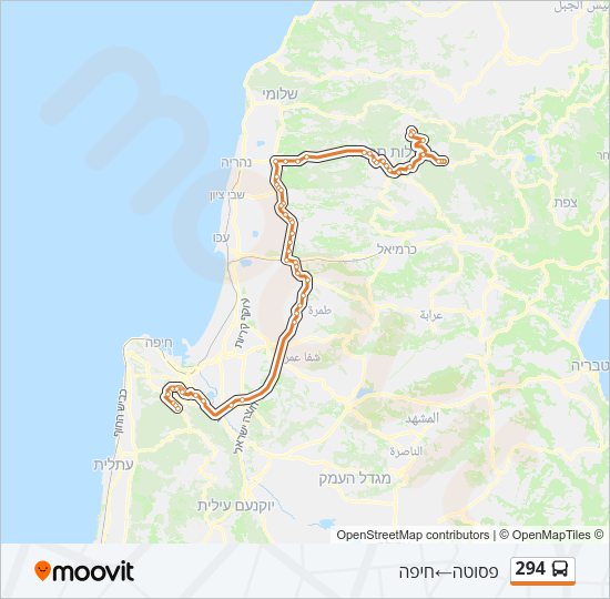 294 Bus Line Map