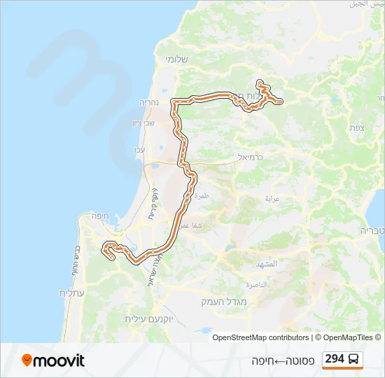 294 Bus Line Map