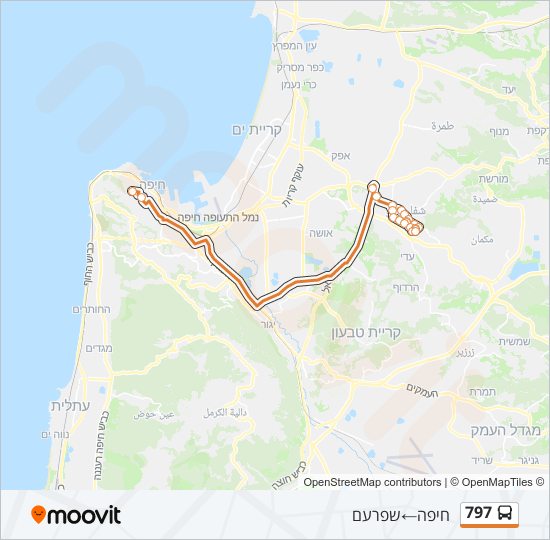 797 bus Line Map