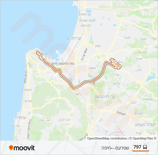 797 Bus Line Map