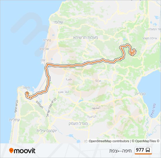 977 Bus Line Map