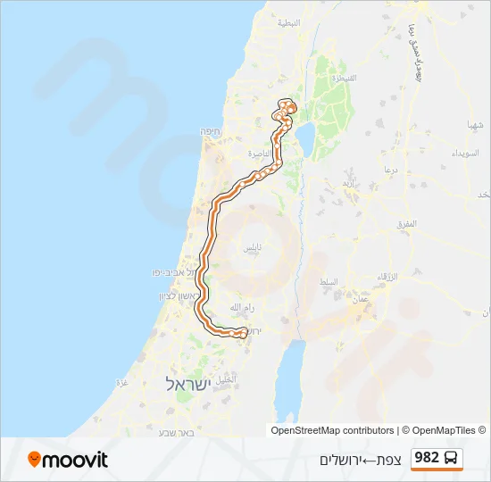 982 Bus Line Map