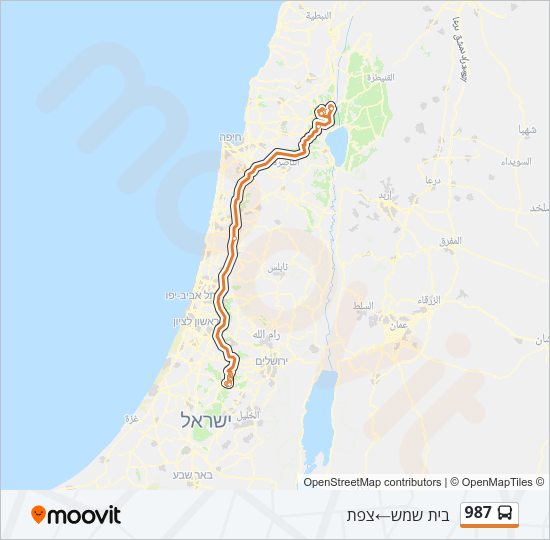 987 Bus Line Map
