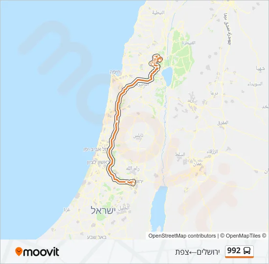 992 Bus Line Map