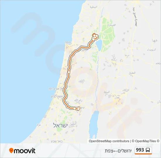 993 Bus Line Map