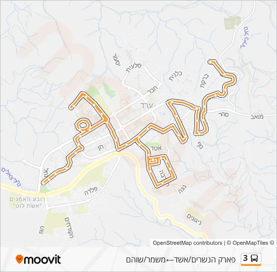 3 Bus Line Map