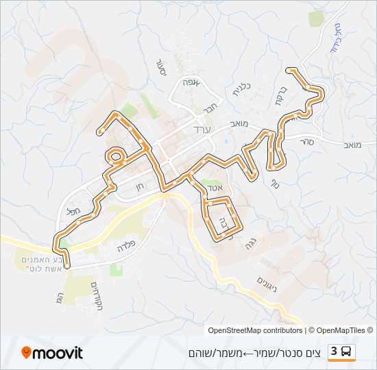 3 Bus Line Map
