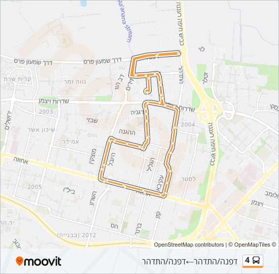 4 bus Line Map