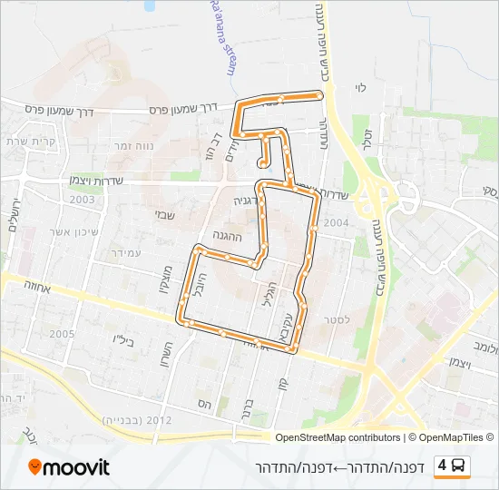 4 Bus Line Map