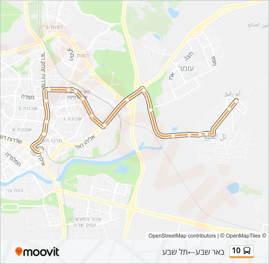 10 Bus Line Map