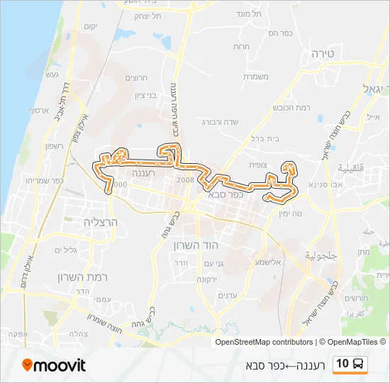 10 Bus Line Map