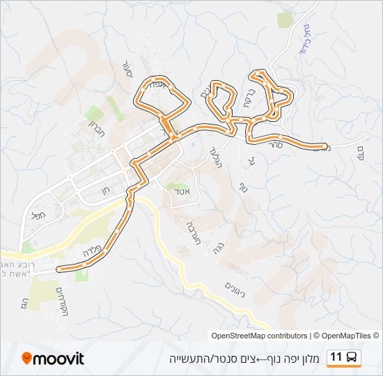 11 Bus Line Map
