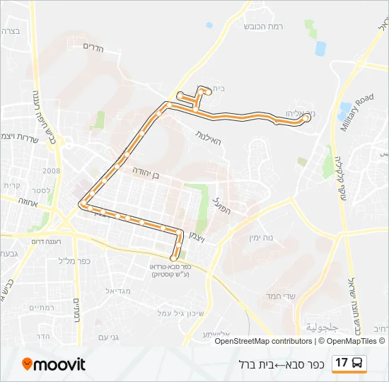 17 Bus Line Map