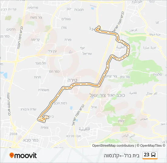 23 Bus Line Map