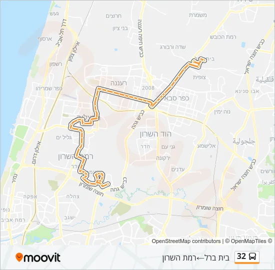 32 Bus Line Map