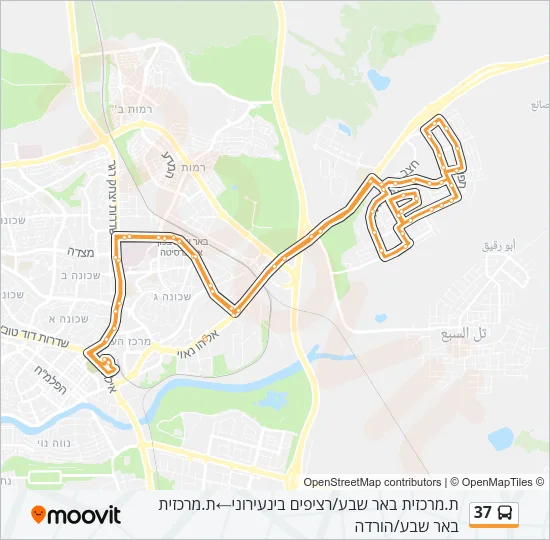 37 Bus Line Map