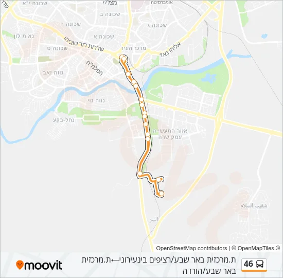 46 Bus Line Map