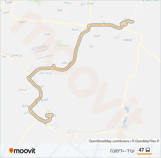 47 Bus Line Map