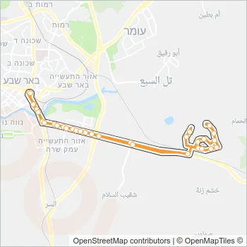 54 Bus Line Map