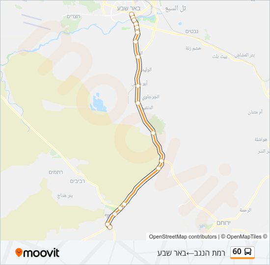 60 Bus Line Map