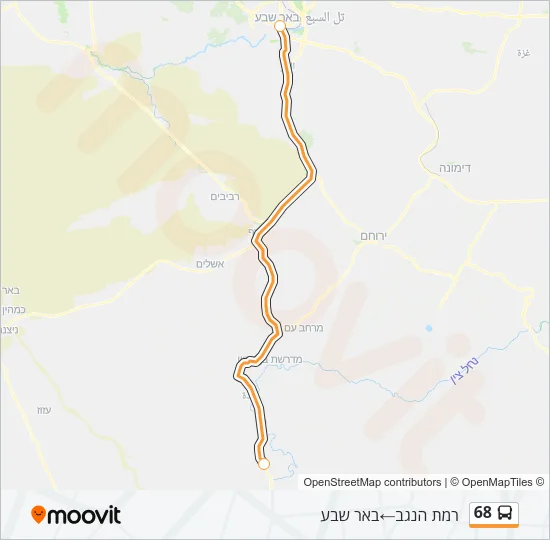 68 Bus Line Map