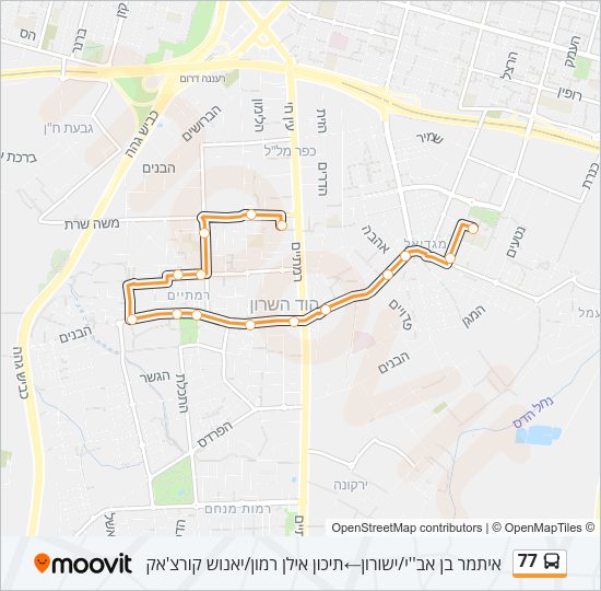 77 Bus Line Map