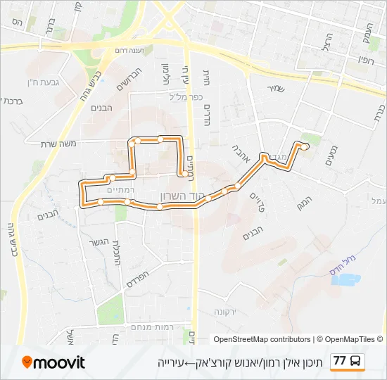 77 Bus Line Map