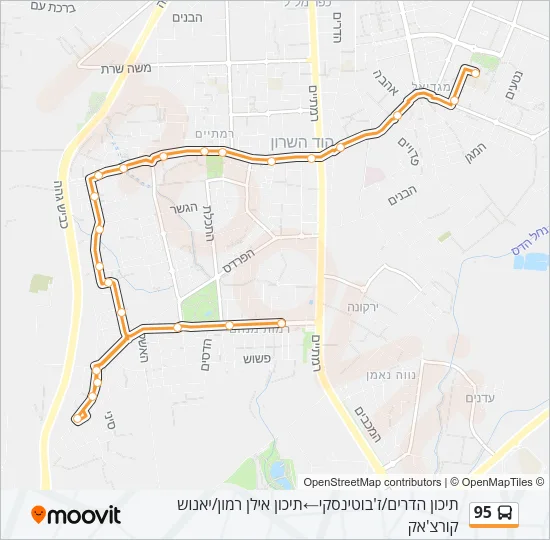 95 Bus Line Map