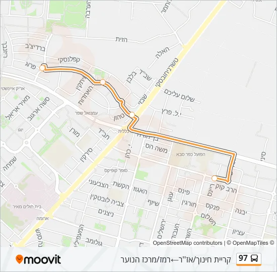 97 Bus Line Map