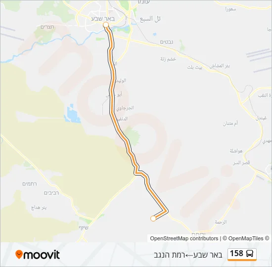 158 Bus Line Map