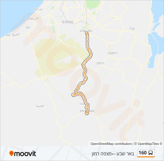 160 Bus Line Map