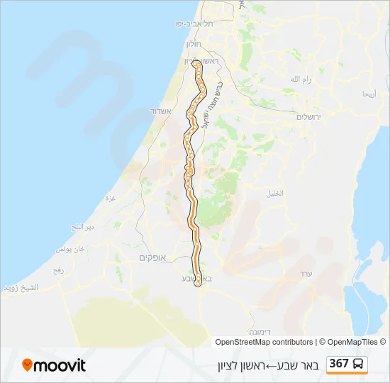 367 Bus Line Map