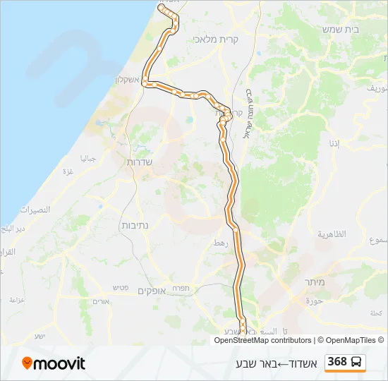 368 Bus Line Map