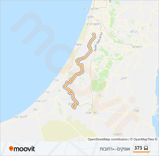 373 Bus Line Map