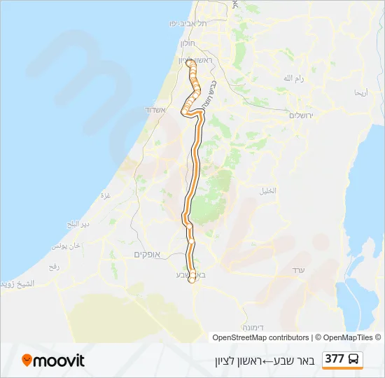 377 Bus Line Map