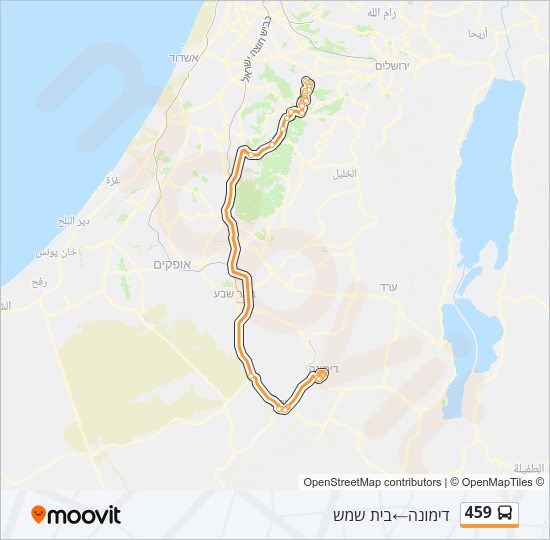 459 Bus Line Map