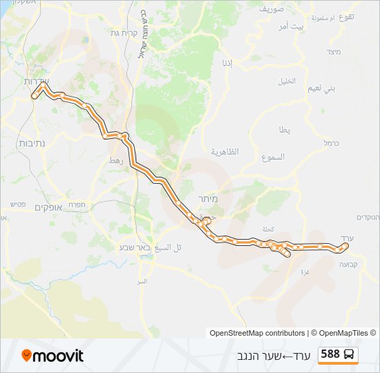 588 Bus Line Map
