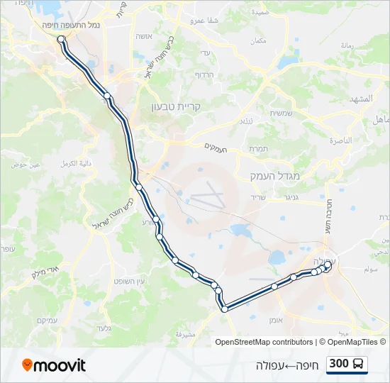 300 Bus Line Map
