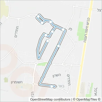 1 Bus Line Map