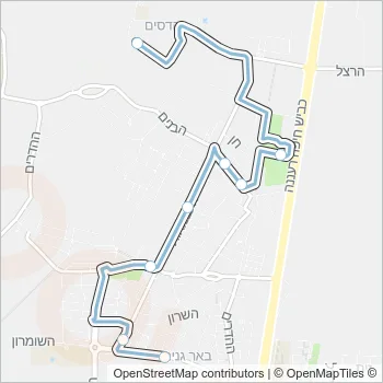 1 Bus Line Map