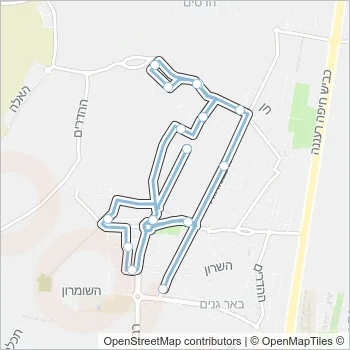 1 Bus Line Map