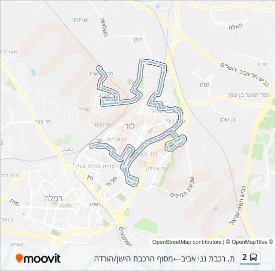 Автобус 2: карта маршрута