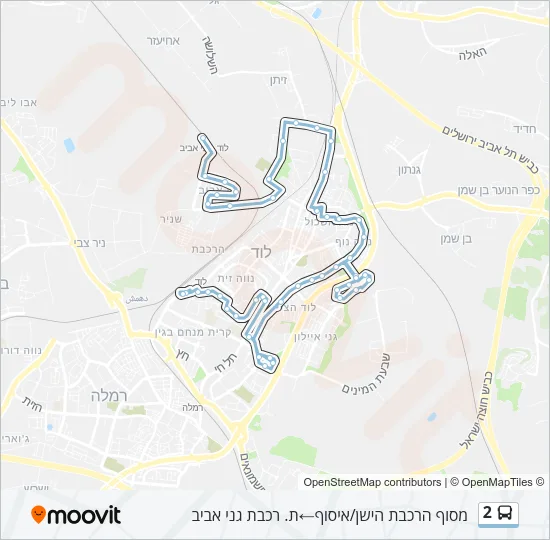 2 Bus Line Map