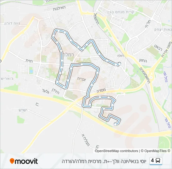 4 Bus Line Map