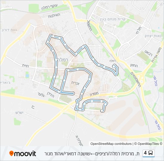 4 Bus Line Map