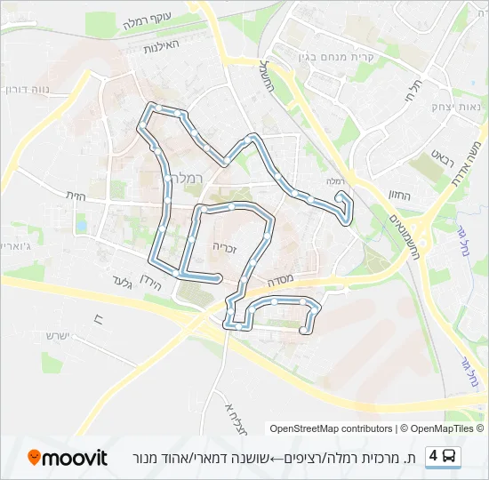 Автобус 4: карта маршрута
